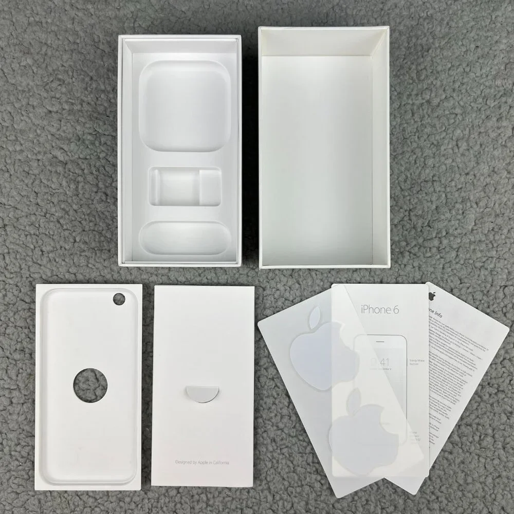 Apple iPhone XS 6 5 EMPTY BOX ONLY Lot of 4 Silver Gray Gold White 256 64 32 2